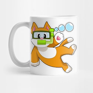 Cat Diver Snorkel Mug